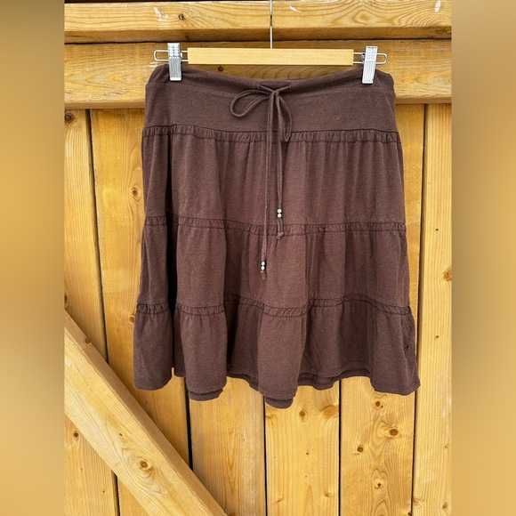 Garage Dresses & Skirts - GARAGE Mini Skirt Brown Boho Peasant Hippie Retro Festival Comfy Summer Fall 🐆